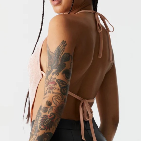 Slinky Cowl Neck Halter Tank - Picture 2 of 2